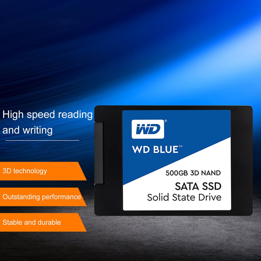 3D NAND SATA SSD 1TB Blue 3D NAND Internal PC SSD SATA III 6 Gb/s 2.5"/7mm Up To 560 MB/s 3D NAND SATA SSD