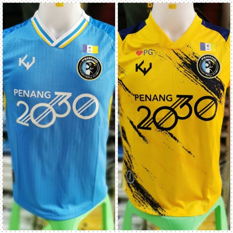 Penang FC Jersey 2023 Player Issue Jersi Home and Away Kit Jersey Free Custom Name Number Full Thăng