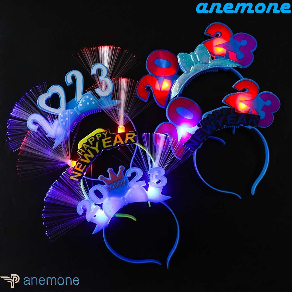 Băng Đô Cài Tóc Hình Vương Miện Mừng Năm Mới 2023 Bằng Nhựa Lấp Lánh Cho Nữ