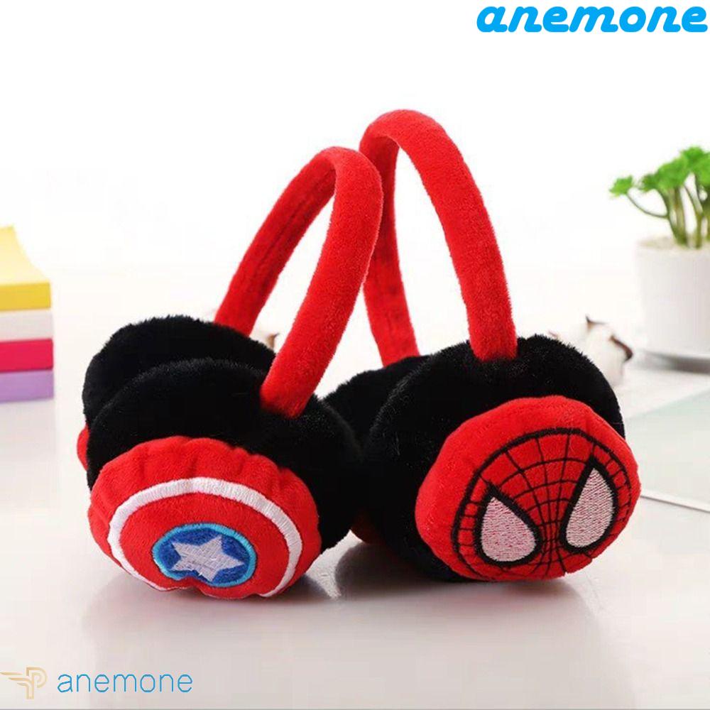 Chụp Tai Phủ Lông Giữ Ấm Mùa Đông Thoải Mái Chống Gió Hình Nhện Cho Bé Trai Và Bé Gái