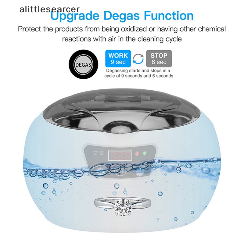 Máy Vệ Sinh Trang Sức Sử Dụng Sóng Siêu Âm 600ML Có Hẹn Giờ