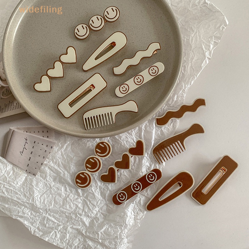 Kẹp Tóc Hình Mặt Cười Lược Kim Loại Thời Trang Hàn Quốc Cho Nữ