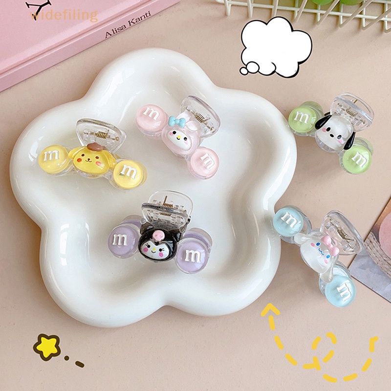 Kẹp Tóc Bằng Pu Hình Cá Mập Melody Cinnamoroll Kuromi Dễ Thương Y2K