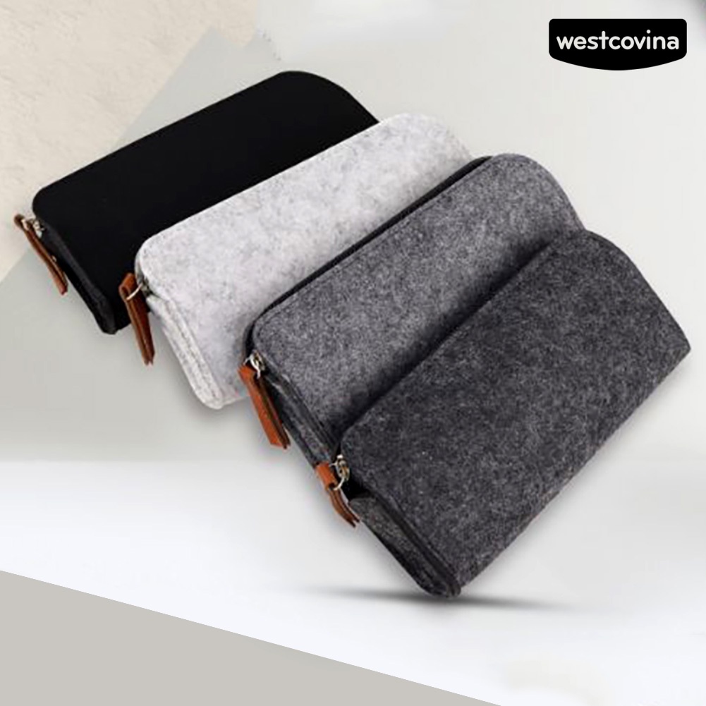 [COD]♪Túi Đựng Bút Dạng Phẳng Có Khóa Kéo Di Động Sắp Xếp Gọn Gàng Cho