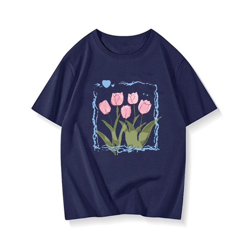 Áo Thun Unisex 100% Cotton Nguyên Chất Ngắn Tay Phong Cách Hàn Quốc Mới NRVP 2023