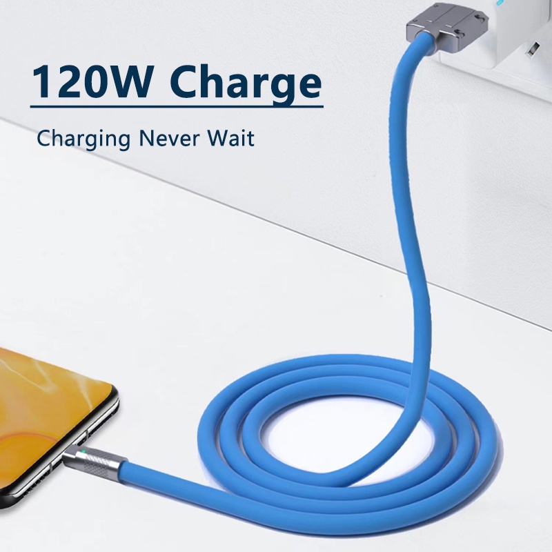 Cáp Sạc Nhanh 120W 6A Cho iPhone 14 13 11 12 Pro Max 7 8 Plus XS XR SE