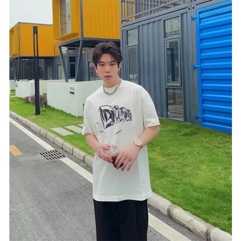 D88io &amp; - Áo Thun Tay Ngắn In LOGO graffiti Đường Phố Mới Nhất Cho Nam Và Nữ Jrthdfxhdh