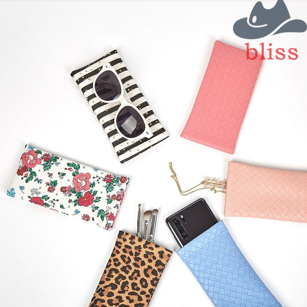 Hộp Đựng Mắt Kính Bằng Da PU In Họa Tiết Da Báo Đóng Kín Tự Động Ốp