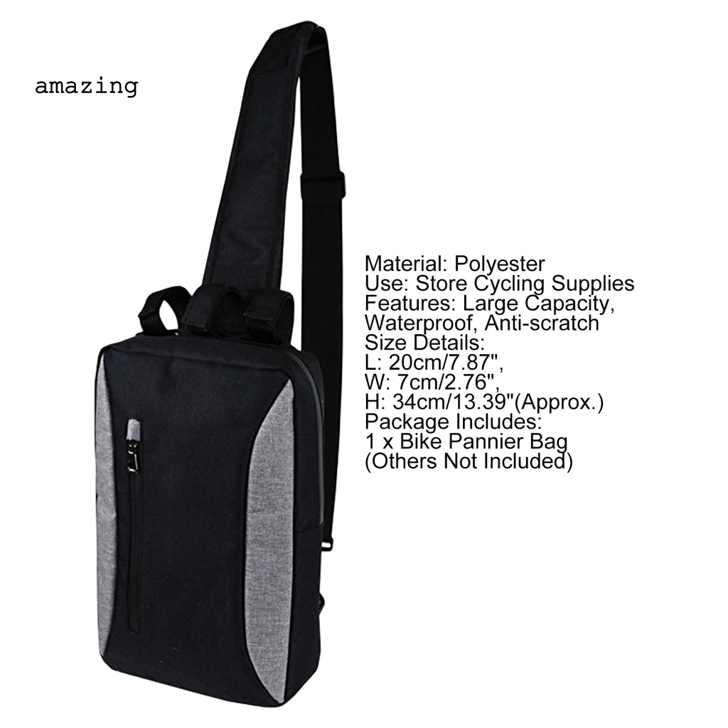 Túi Đeo Chéo Nhiều Ngăn Đựng Đồ Dùng Gắn Yên Sau Xe Đạp Leo Núi Tiện Dụng
