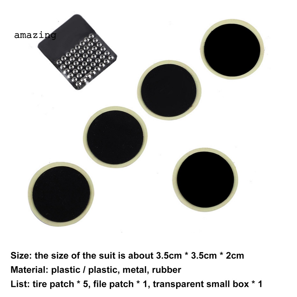 1 Bộ Miếng Vá Lốp Xe Trọng Lượng Nhẹ Kèm Hộp Đựng