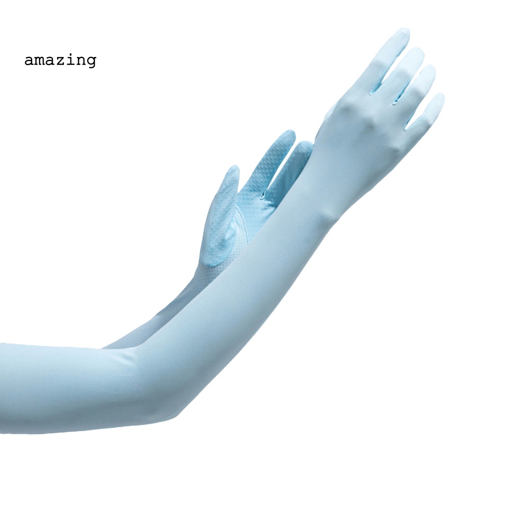 1 Cặp Găng Cánh Tay Bằng Nylon Co Giãn Rộng Bảo Vệ Toàn Diện Khi Đạp Xe