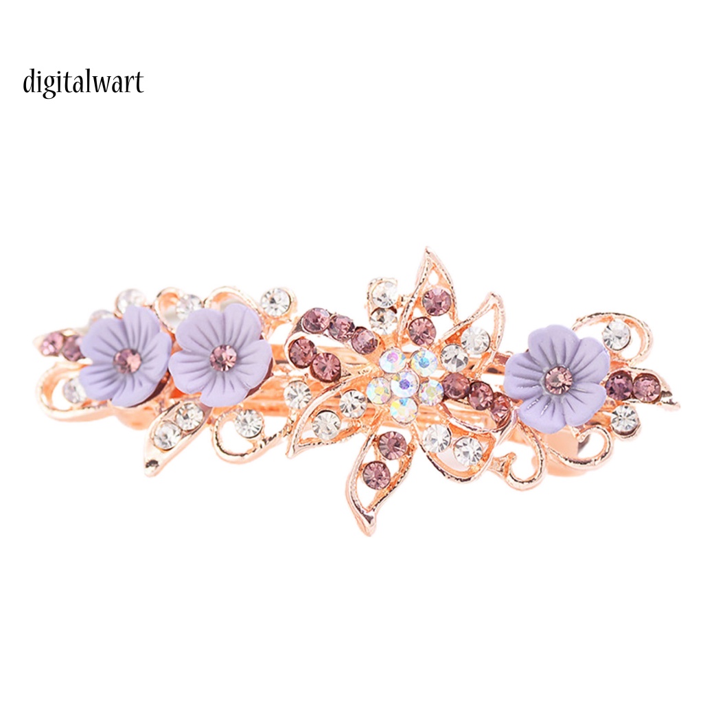 Kỹ Thuật Số| Kẹp Tóc Hình Nơ / Chim Công Đính Đá Lấp Lánh Thời Trang Cho Nữ