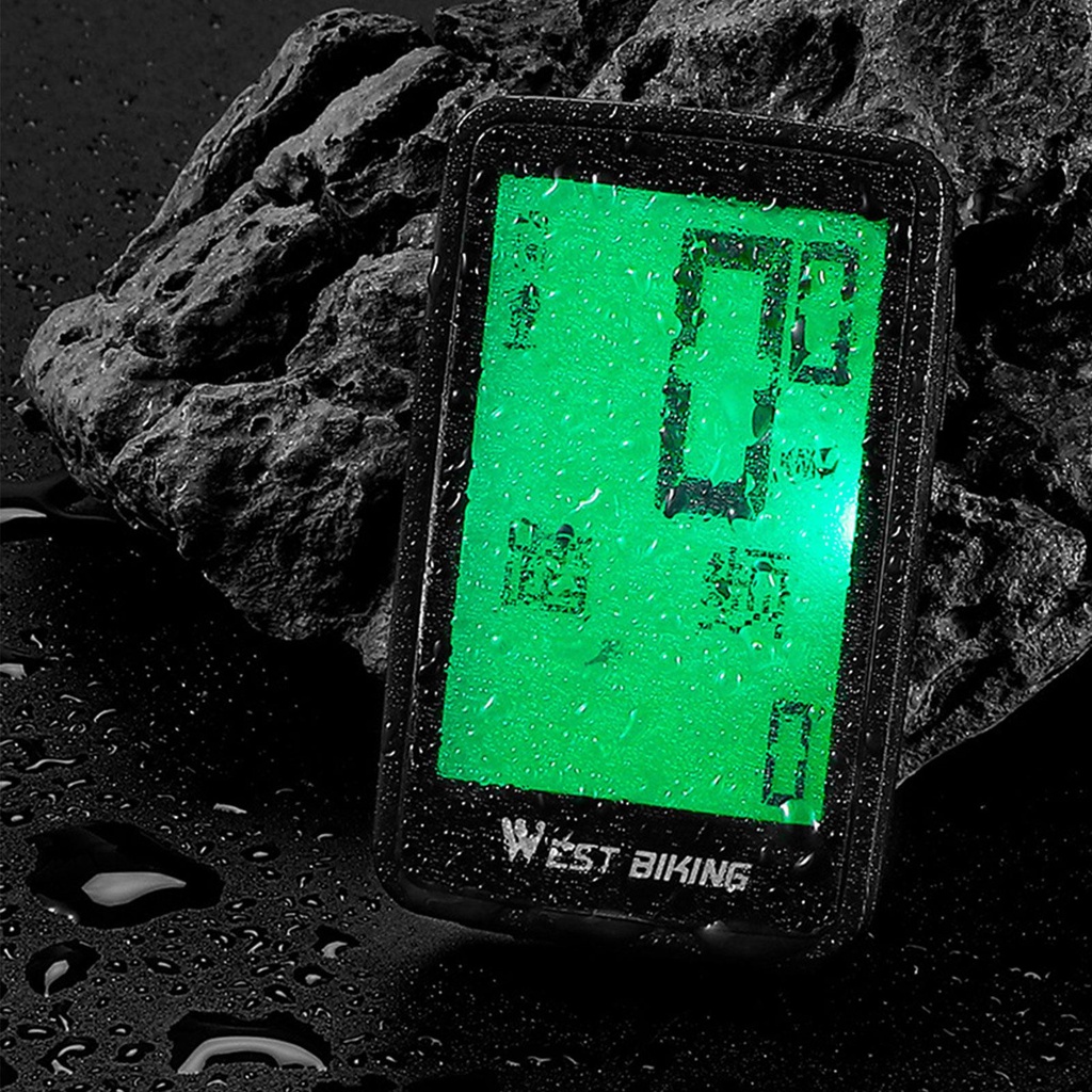 Đồng Hồ Đo Tốc Độ Không Dây USB Thiết Kế Chữ Tiếng Anh Và Trung Cho Xe Đạp