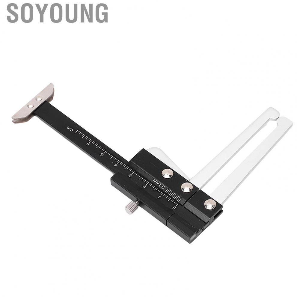 Soyoung Brake Disc Depth Caliper  0.1mm Accuracy Brake Disc Depth Gauge Ruler 0‑60mm  for Automobile Parts