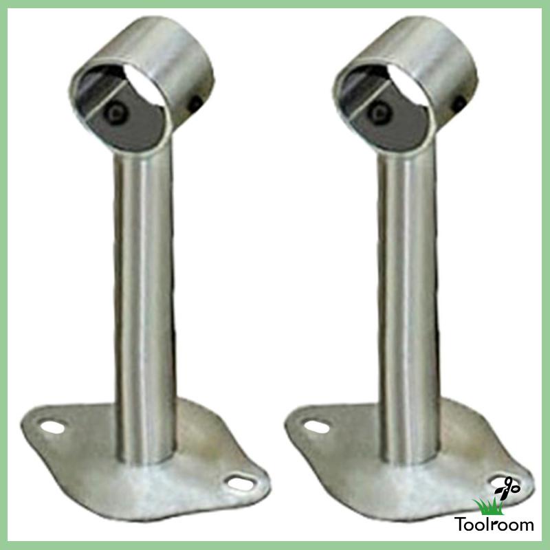 Set 2 Giá Đỡ Thanh Tay Cầm Bằng Thép Không Gỉ 100mm Cho Tủ Quần Áo