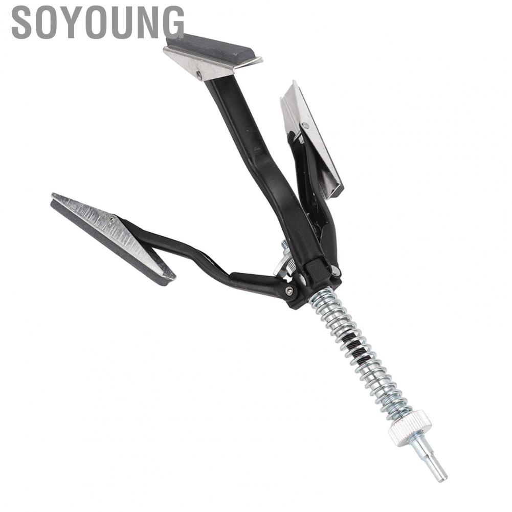 Soyoung Engine Cylinder Deglazer  3 Jaws Knurled Wheel Powerful Arm Engine Cylinder Hone Tool  for Car