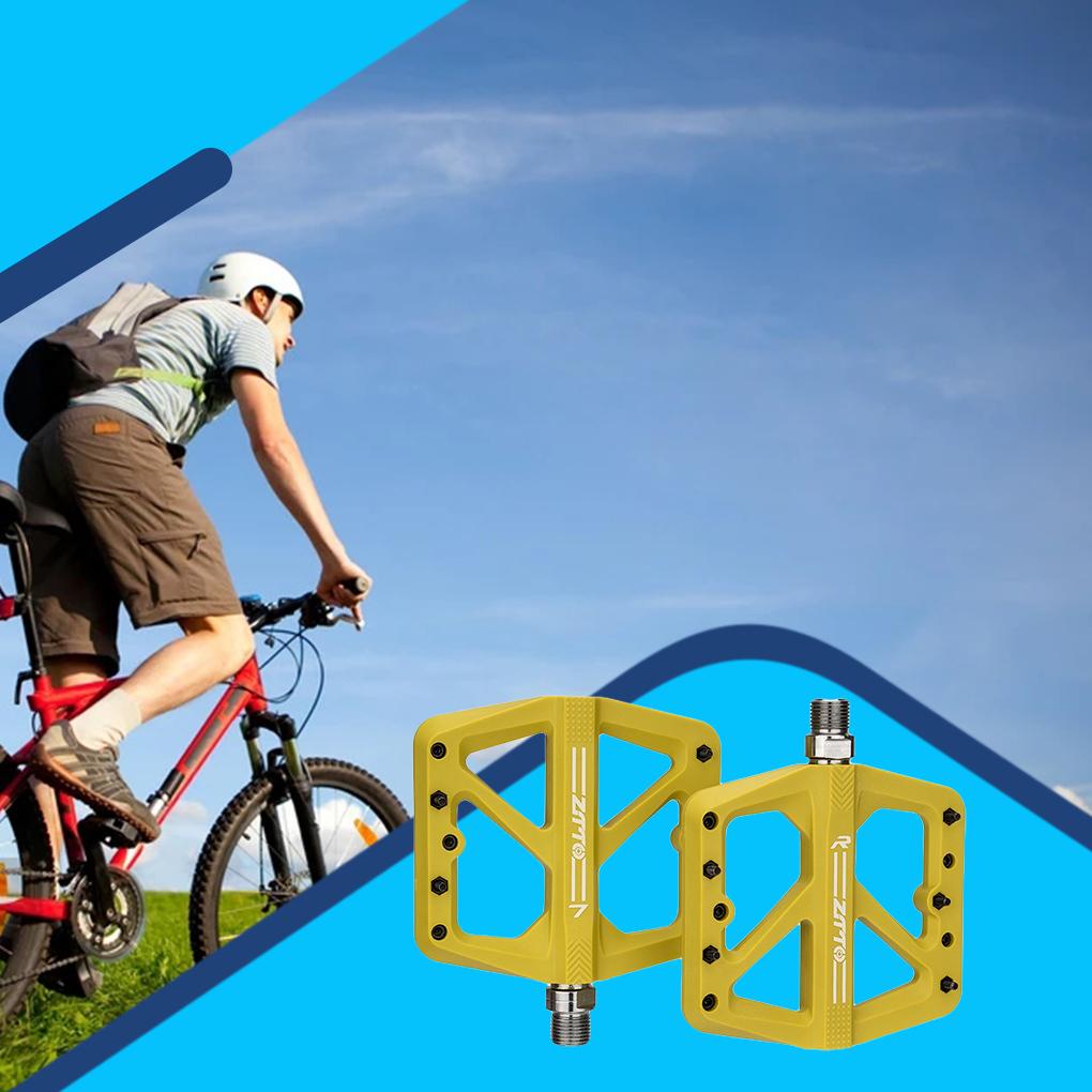 1 Cặp Bàn Đạp Xe Đạp Phẳng 24 Gai Thay Đổi Màu Sắc Chất Liệu Nylon