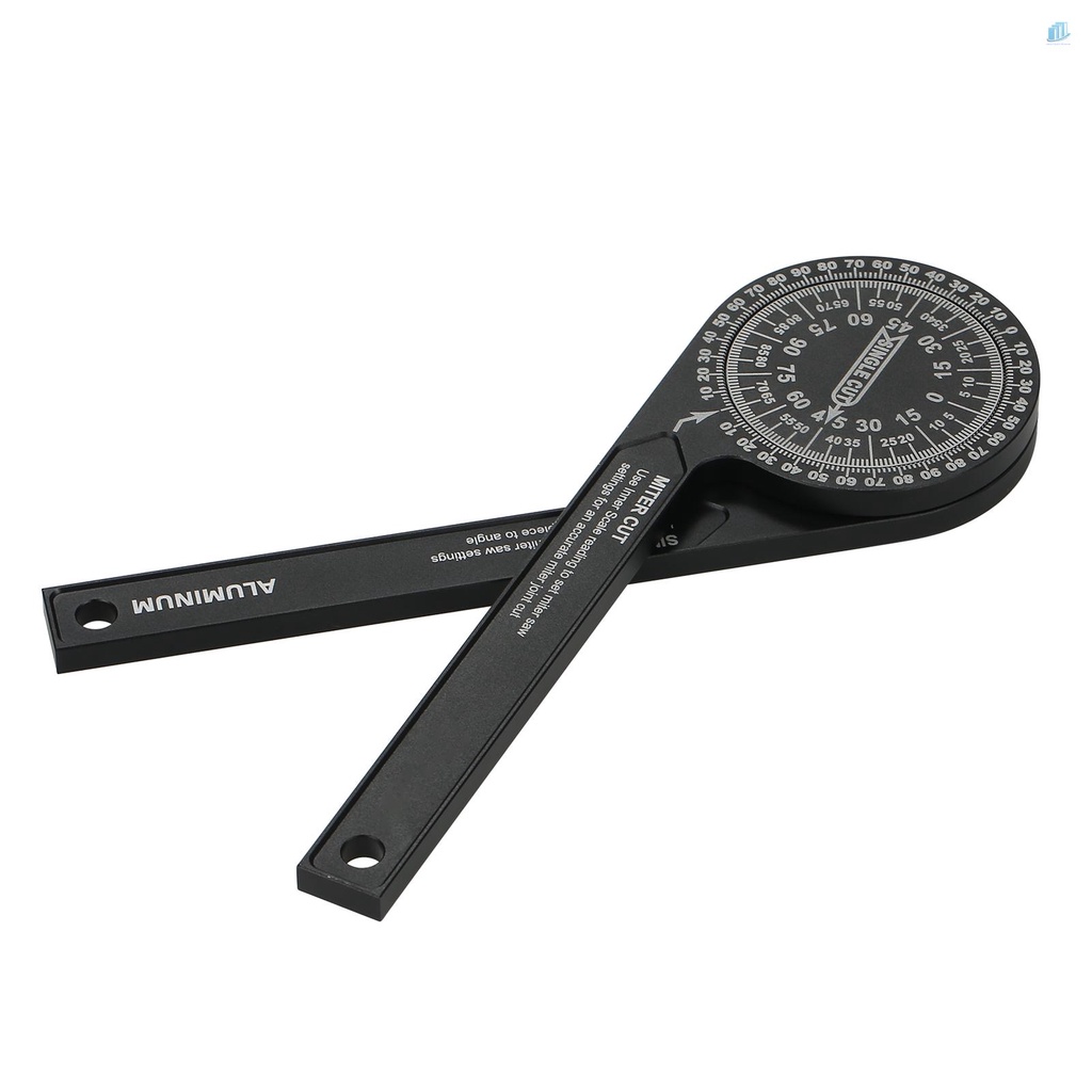 Cân Đọc Sách Bên Trong &amp; Ngoài Bằng Hợp Kim Nhôm Cho Thợ Mộc 7-inch Miter Saws Protractor 7-inch