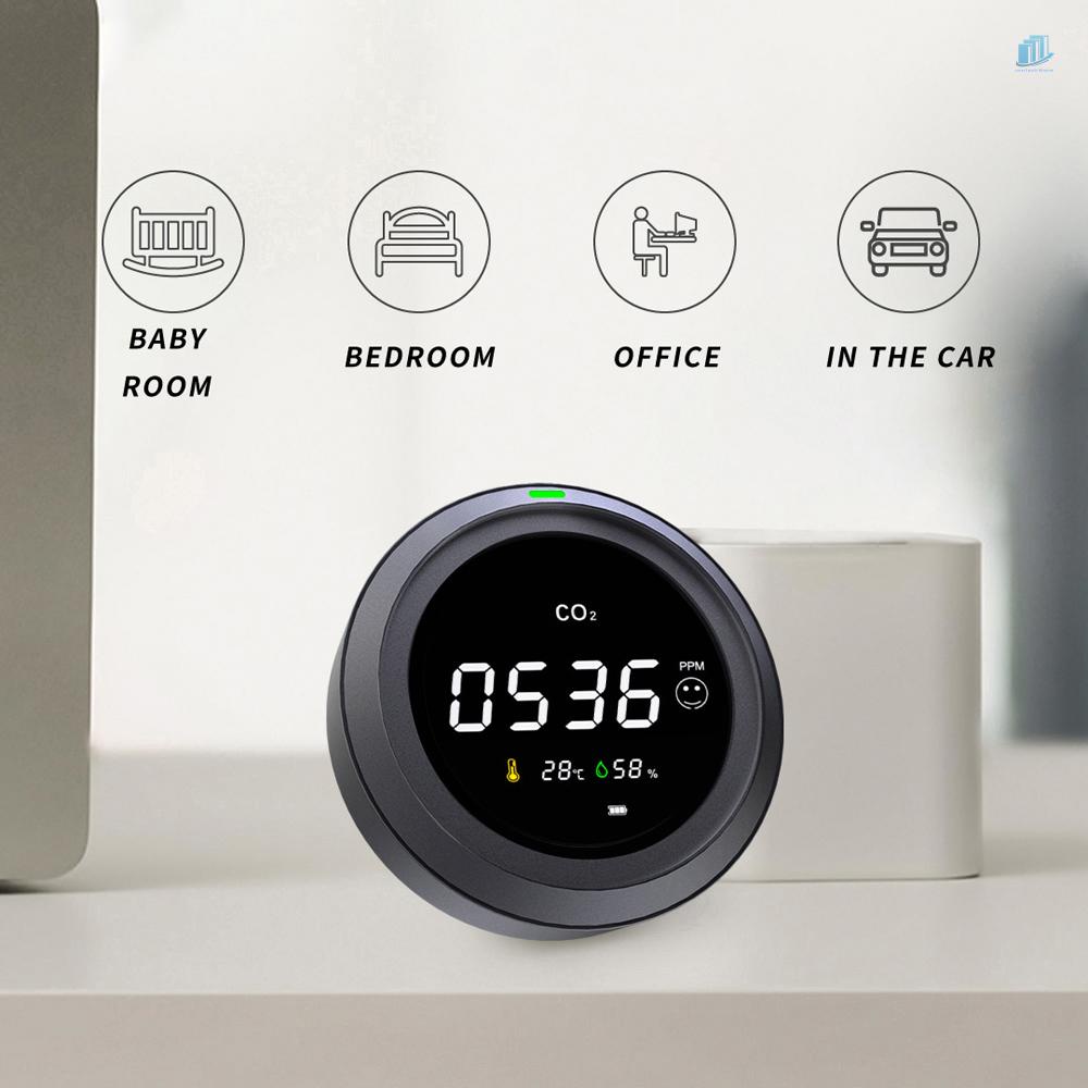 Thiết Bị Kiểm Tra Chất Lượng Không Khí Thông Minh PTH-5 Smart CO2 Carbon Dioxide PTH-5