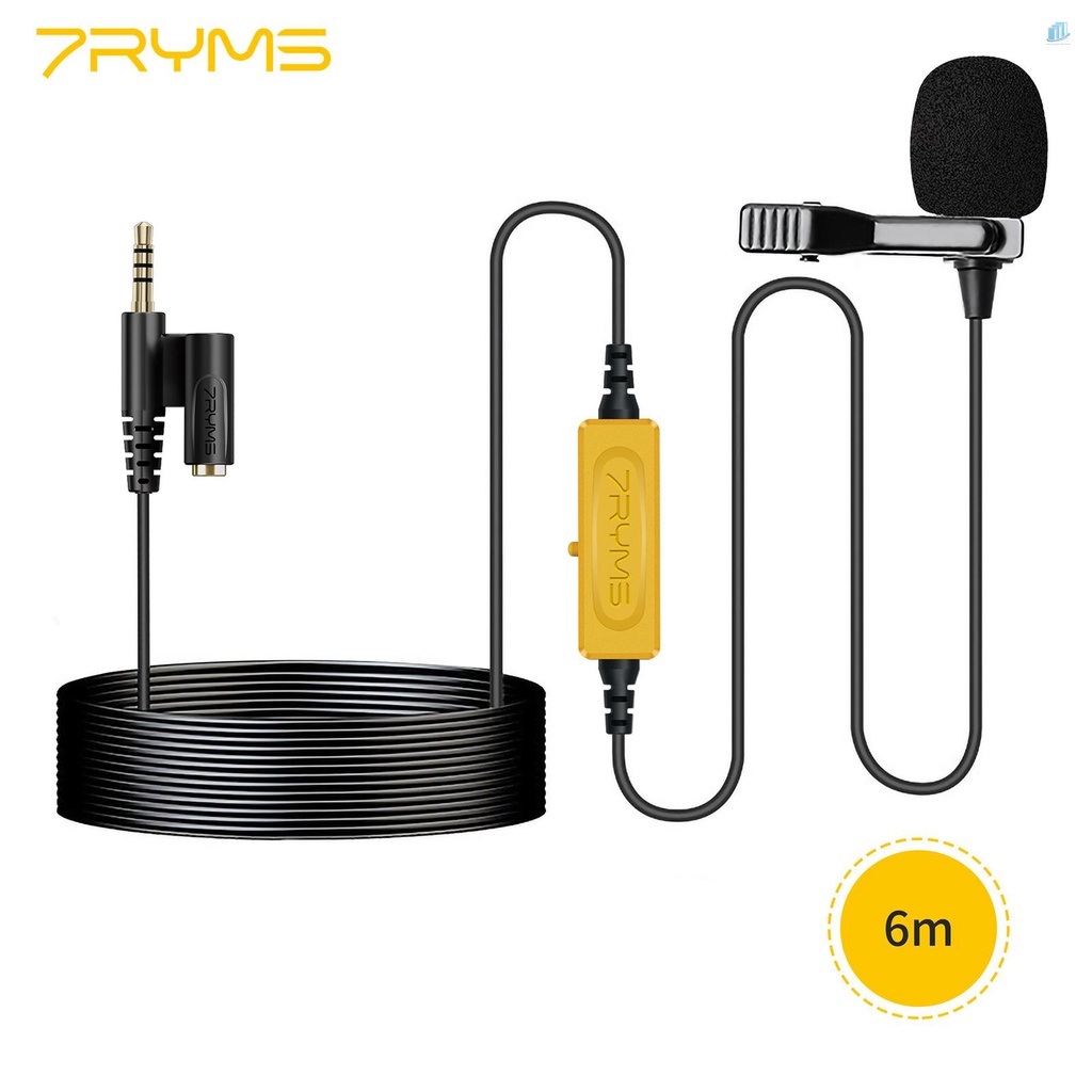 Micro Kẹp Áo 7Yyms S.LAV 01 Đa Năng Giắc Cắm 3.5mm TRRS Cho Điện Thoại Thông Minh / Máy Ảnh DSLR