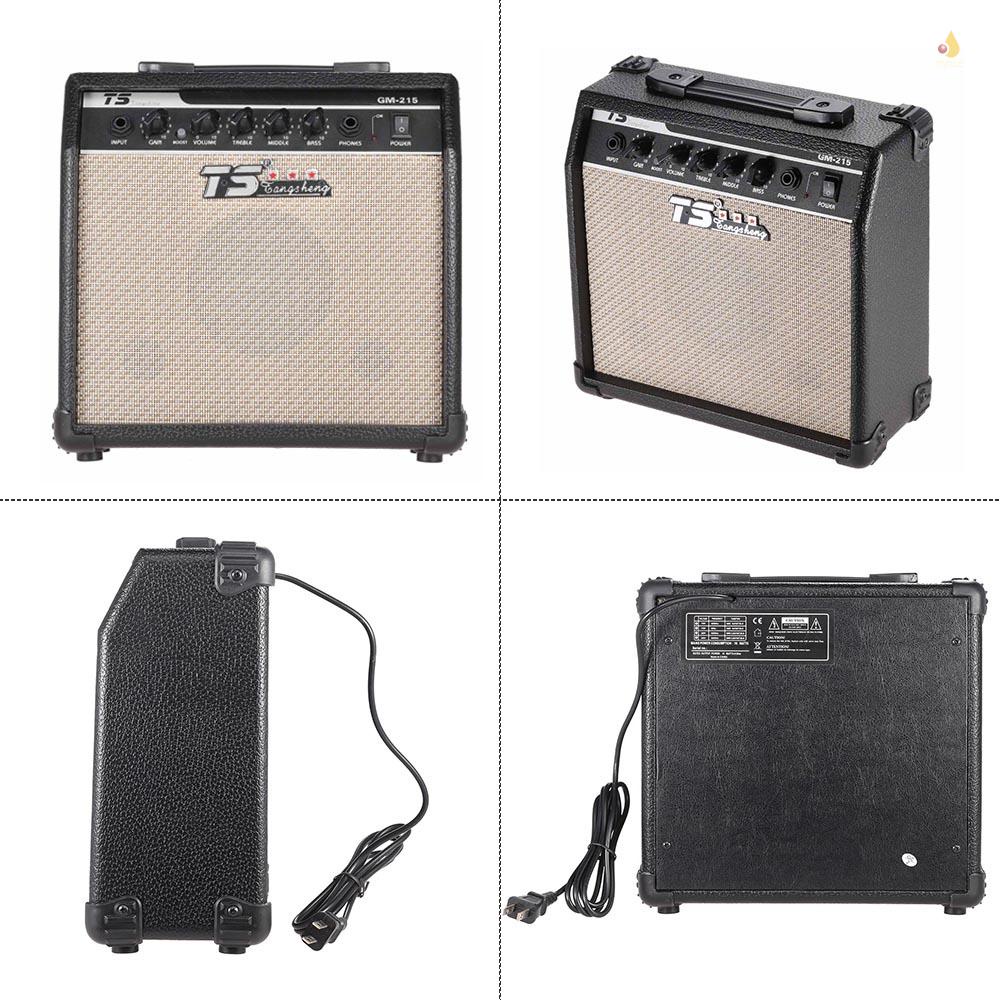 Bộ Khuếch Đại Âm Thanh Đàn Guitar Điện GM-215 15W Với Loa 3 Băng Tần EQ 5 "Chuyên Nghiệp