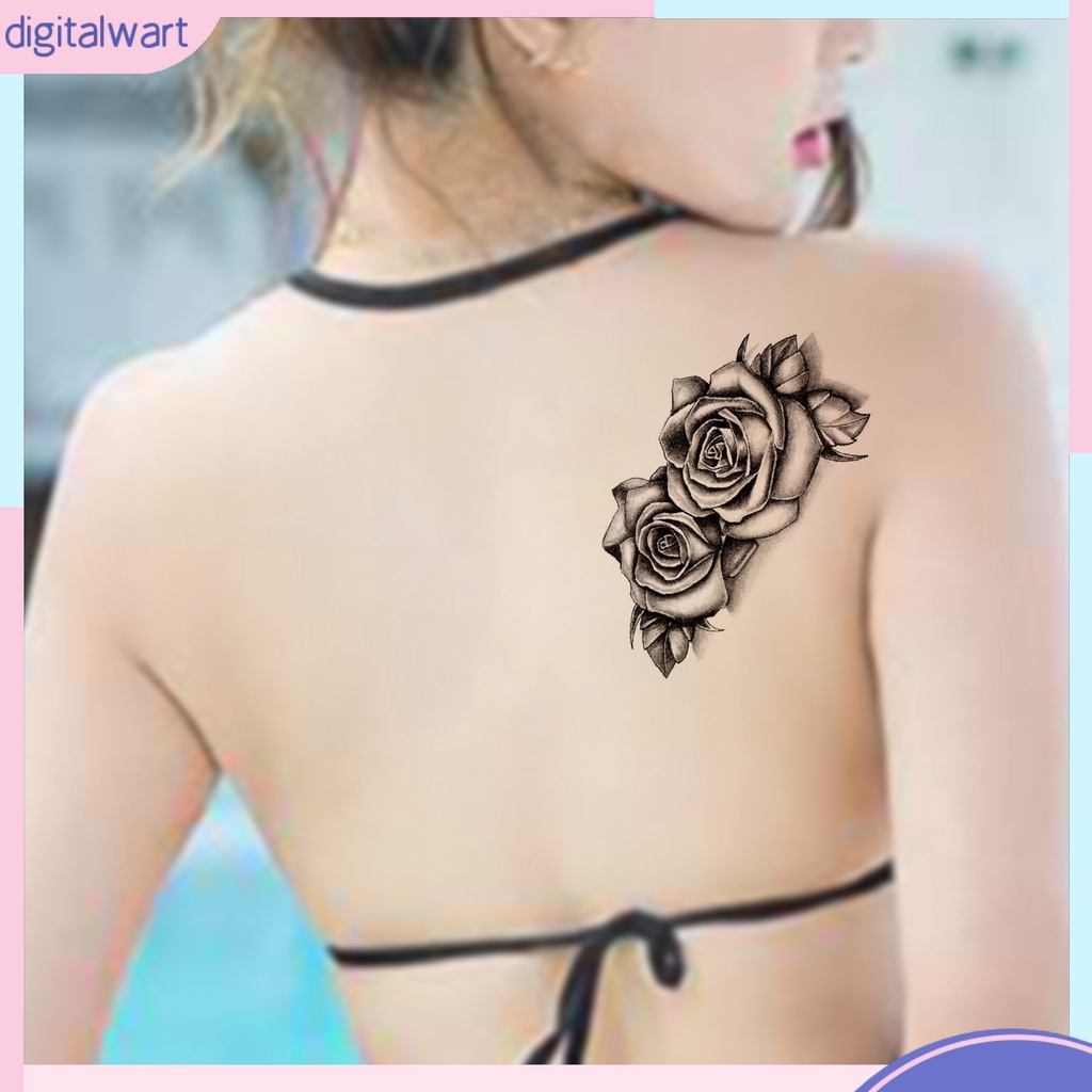 Hình Xăm Dán Tạm Thời Họa Tiết Hoa Chống Thấm Nước Dễ Sử Dụng