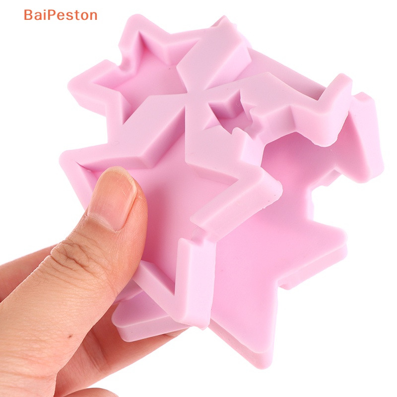 Khuôn Silicone Làm Kẹo Mút Và Que Hình Trái Tim / Ngôi Sao / Bông Hoa Xinh Xắn