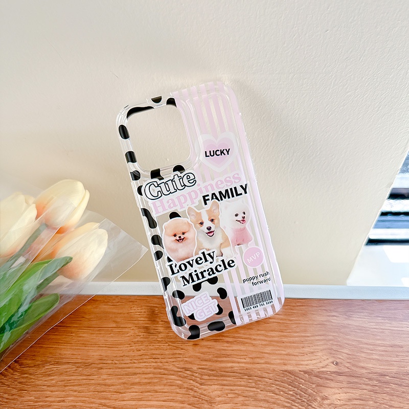 Ốp Điện Thoại Túi Khí Chống Sốc Hình Cún Dễ Thương Cho iphone14promax 13 12 11 XR XS X XSMAX 6 6SPLUS 7 8PLUS