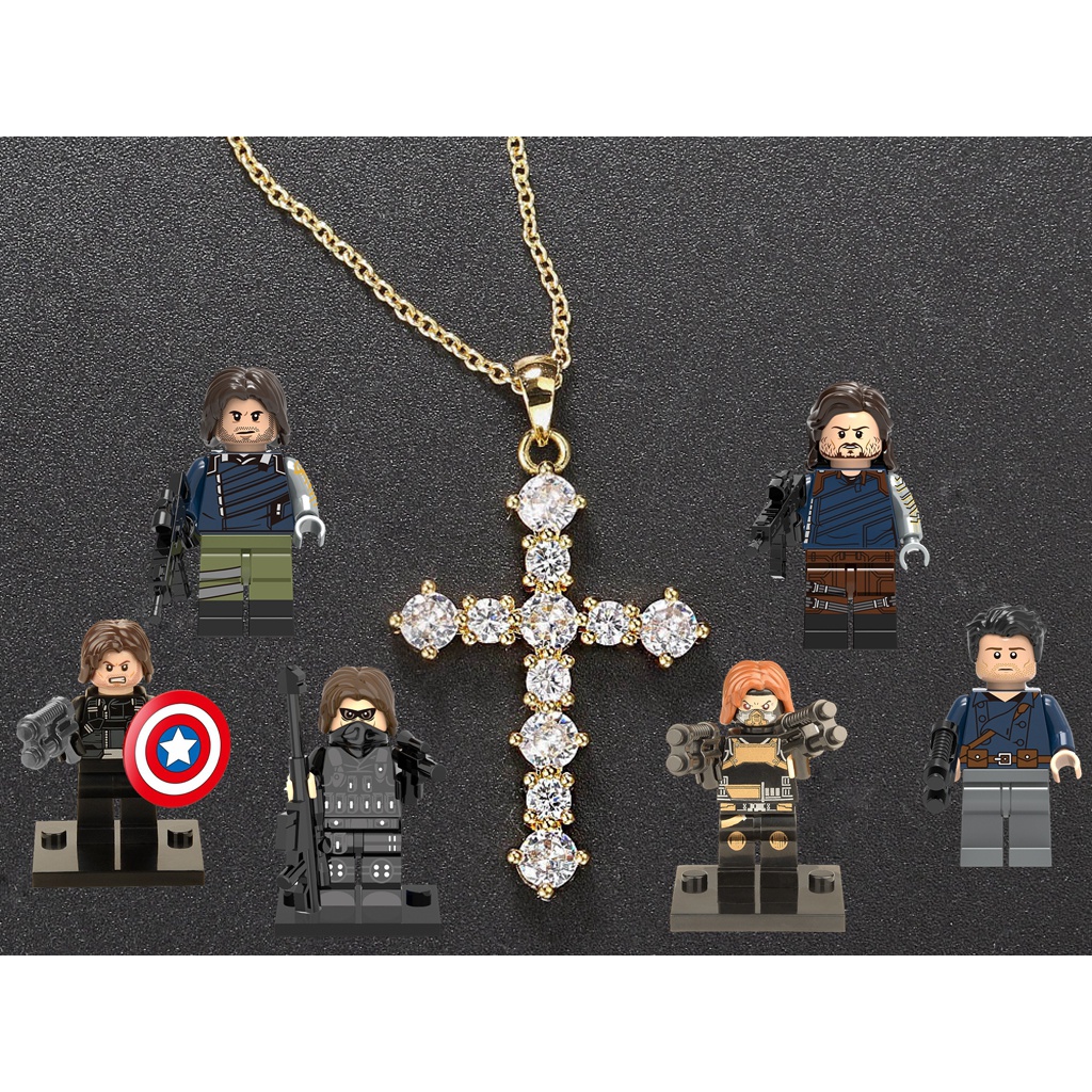 Mô Hình Đồ Chơi Lắp Ráp Nhân Vật Captain America Bucky Barnes
