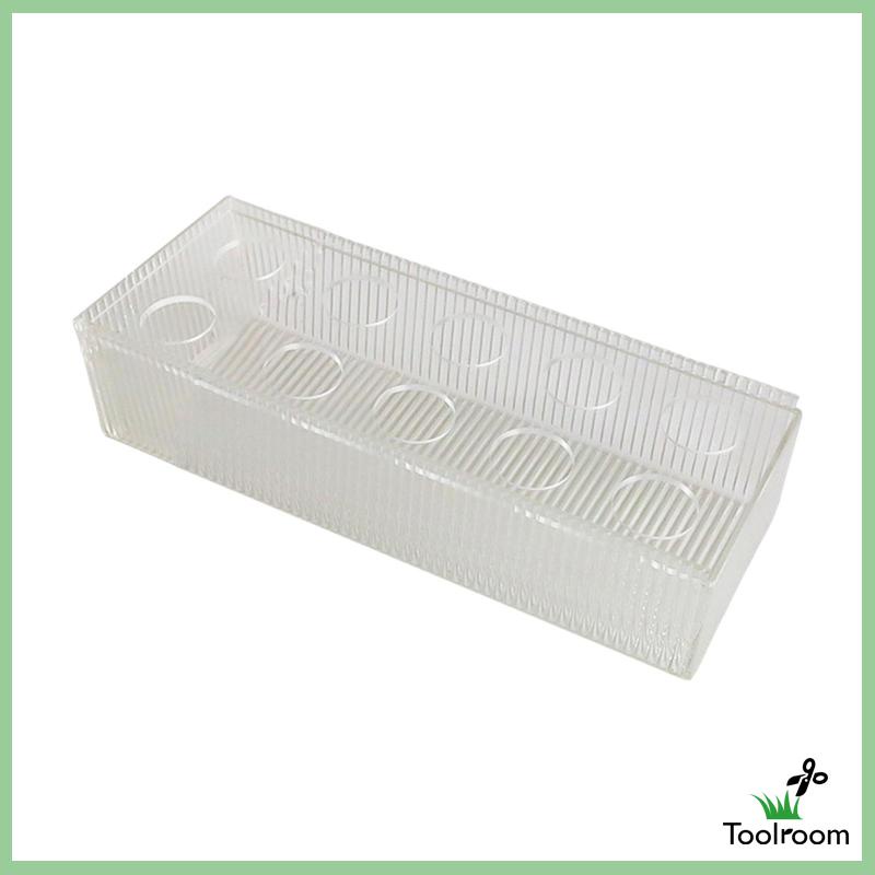 Lọ Hoa Bằng Acrylic Dáng Dài Kẻ Sọc Dọc Trang Trí Trung Tâm