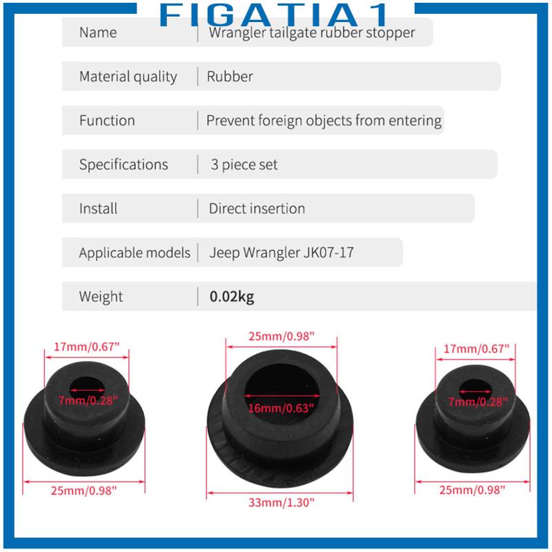 Set 3 Phụ Tùng Sửa Chữa Cốp Sau Xe Hơi JK 2007-2017 Chất Lượng Cao