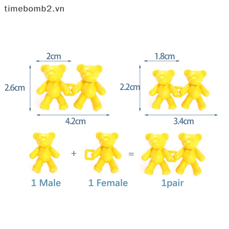 1 Cặp Nút Thắt Lưng Quần Jean Không Cần Đóng Đinh Có Thể Tháo Rời