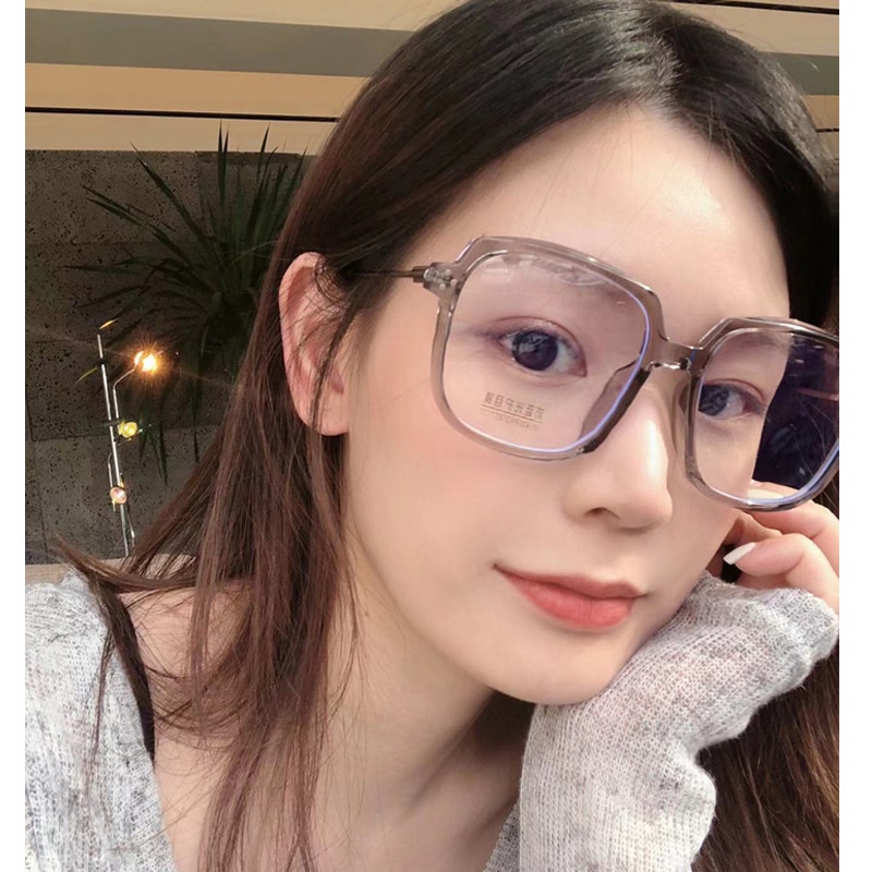 Gọng Quang Học Tr90 Chống Ánh Sáng Xanh Không Có Trang Điểm Phong Cách Ins Cho Nam Và Nữ