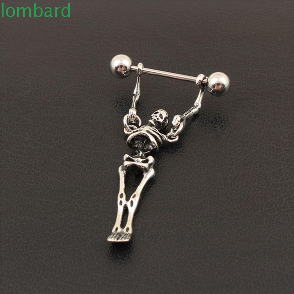 1 Khuyên Xỏ Cơ Thể Hình Đầu Lâu Phong Cách Cổ Điển