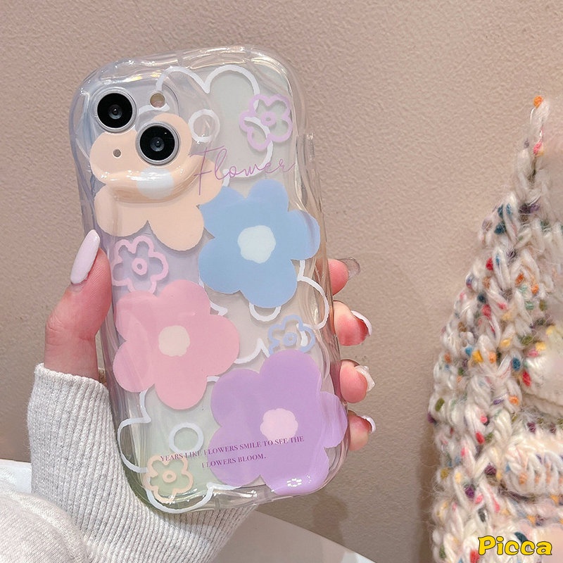 Ốp Điện Thoại Họa Tiết Hoa Tulip 3D Cho iPhone 11 14 12 13 Pro Max 7Plus XR X 7 8 6s 6 Plus XS Max SE 2020