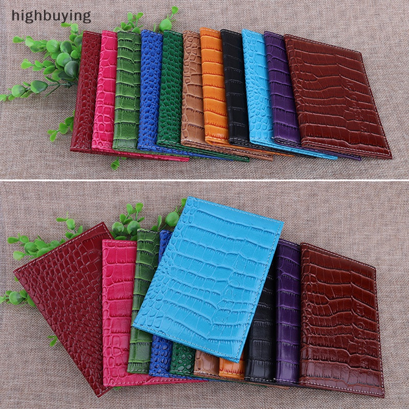 Ví Da PU Họa Tiết Da Cá Sấu Đựng Hộ Chiếu Và Thẻ Tiện Lợi