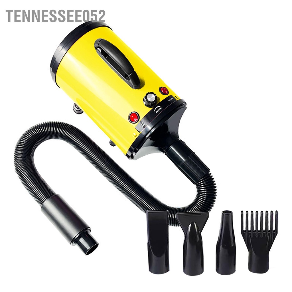 Tennessee052 Máy Sấy Cho Chó Tốc Độ Có Thể Điều Chỉnh Ồn Thấp Chịu Nhiệt Di Động Thổi Chải Lông Thú Cưng Mèo Phích Cắm Châu Âu