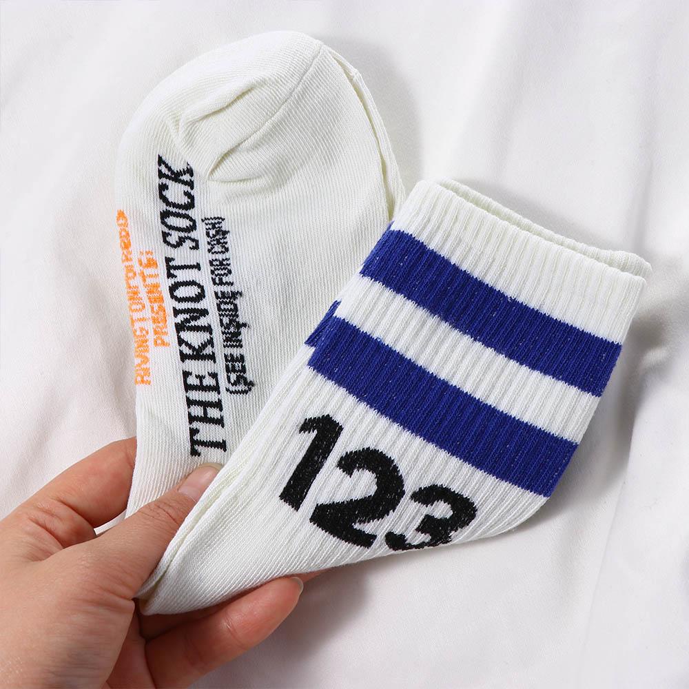 MXGOODS Vớ Cotton Thể Thao Hip Hop 123 Thoáng Khí Thời Trang Cho Nam Và Nữ