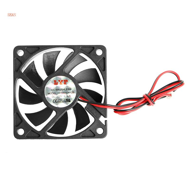 Quạt Tản Nhiệt CPU 6010 6cm 60mm XKS6010H12S 3200rpm DC12V 0.16A 2pin Chuyên Dụng Cho Máy Tính