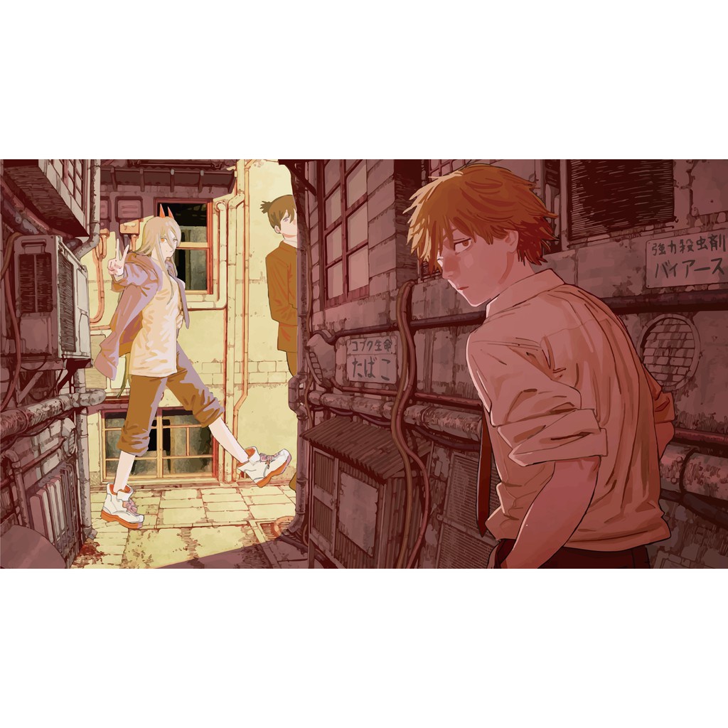 Poster Anime Chainsaw Man GIẤY DECAL Tranh Dán Tường Anime/Manga Chainsaw Man PT14