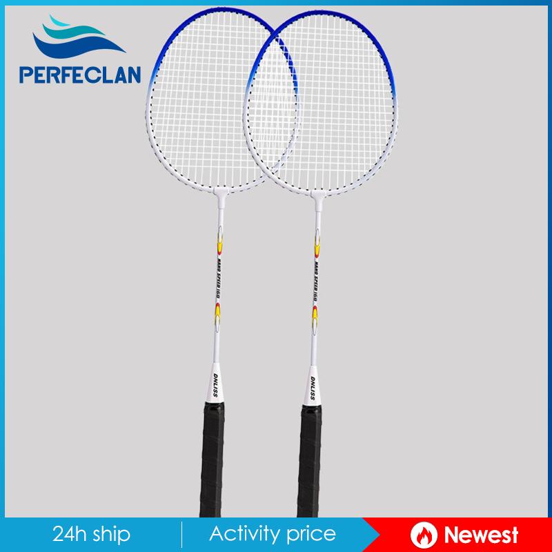 Set 2 Vợt Cầu Lông Trọng Lượng Nhẹ Dành Cho Người Lớn Và Trẻ Em