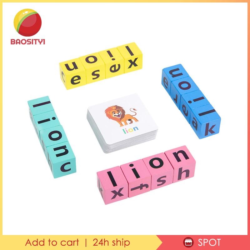Khối Lập Phương Đồ Chơi Giáo Dục Đánh Vần Chữ Cái [Baosity1] Giáo Dục Cho Bé Trai Bé Gái