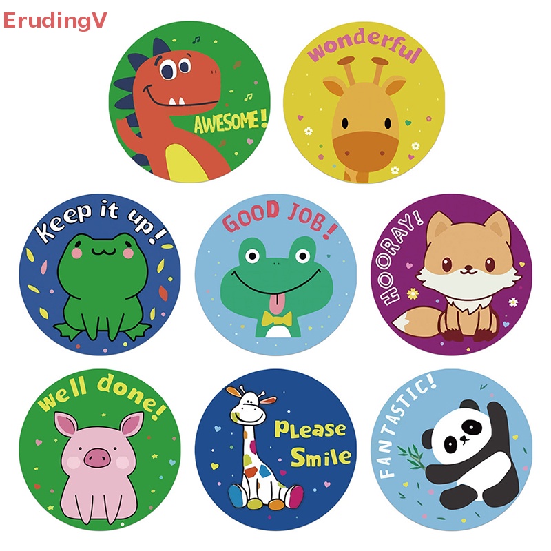 Bộ 500 Miếng Dán Hình Động Vật Hoạt Hình Cho Giáo Viên
