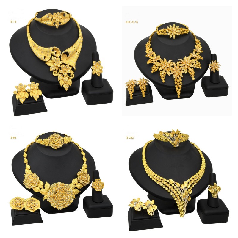 Bộ Trang SứC Mạ VàNg ĐíNh Đá Sang TrọNg