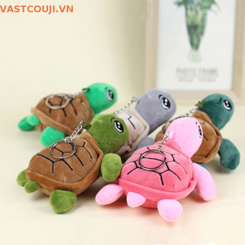 Móc Khóa Hình Rùa Biển Nhồi Bông Mềm Mại Dễ Thương