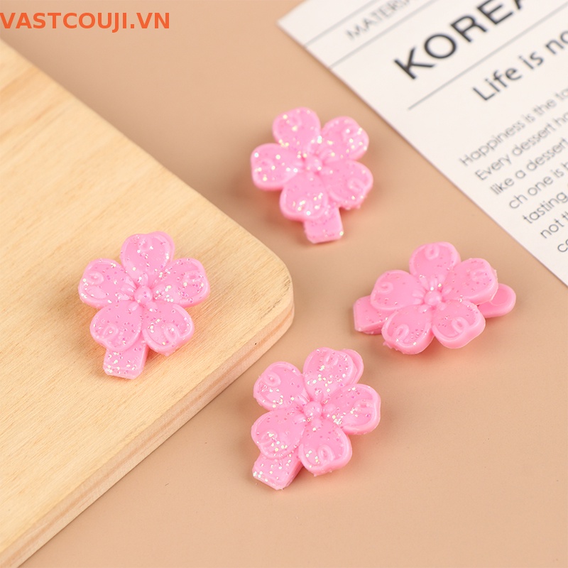 2 Kẹp Tóc Hình Hoa Xinh Xắn Cho Búp Bê 1 / 6