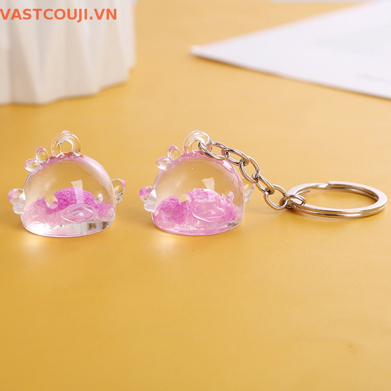 Móc Khóa Hình Gà Con Bằng Nhựa Resin Phát Quang Độc Đáo Trang Trí Nhà Cửa / Xe Hơi DIY