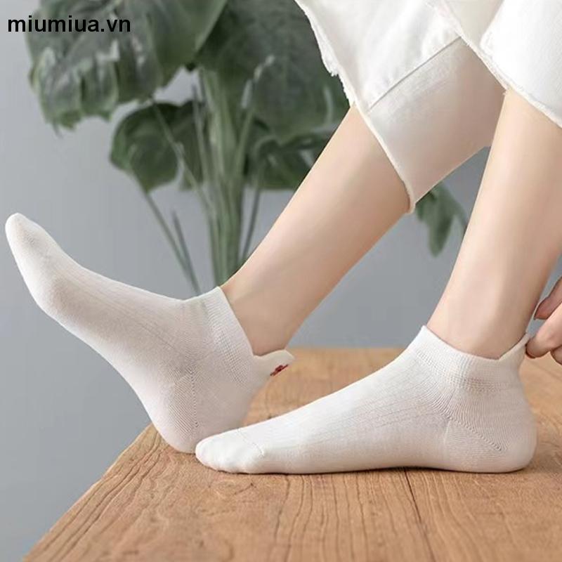 miumiuaTất nữ cổ cao họa tiết gấu đáng yêu phong cách Hàn Quốc nhiều mẫu