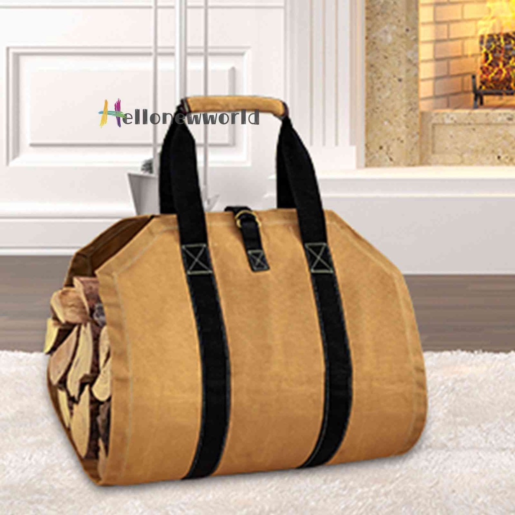 Túi Canvas Đựng Củi Gỗ Chống Rách Có Thể Gấp Gọn Tiện Lợi