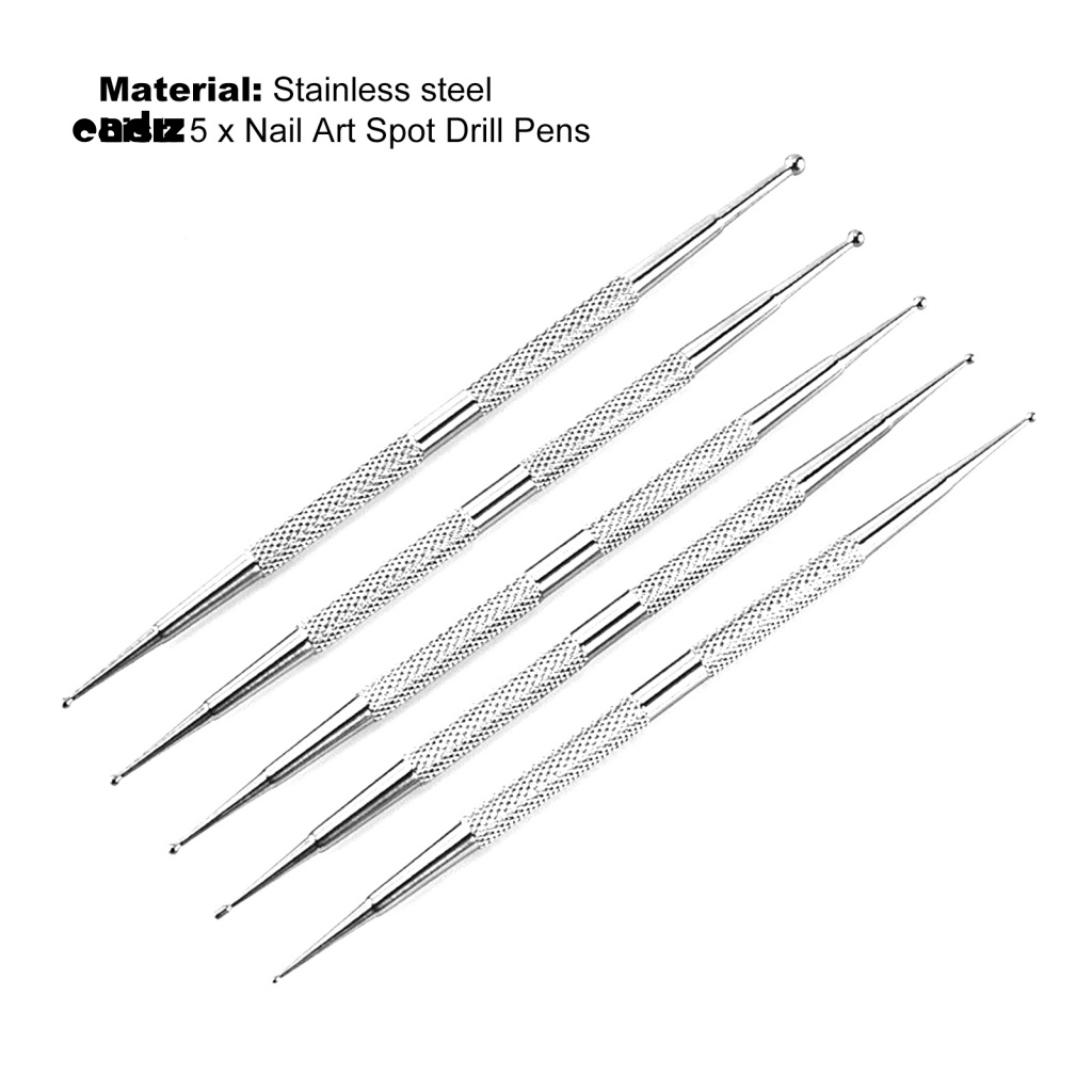 Set 5 Mũi Khoan Hai Đầu Dùng Trang Trí Móng Nghệ Thuật